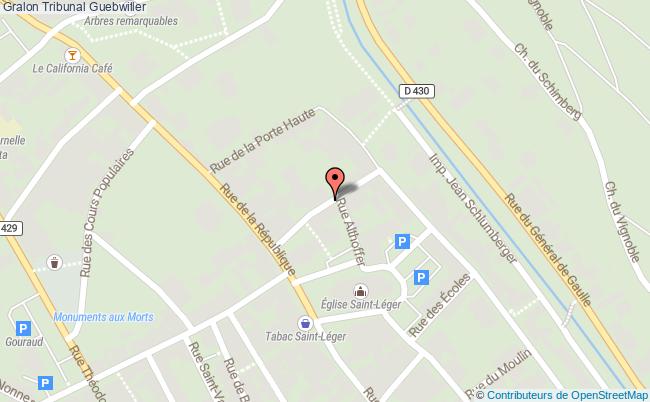 plan Tribunal Guebwiller Guebwiller