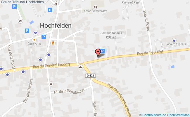 plan Tribunal Hochfelden Hochfelden