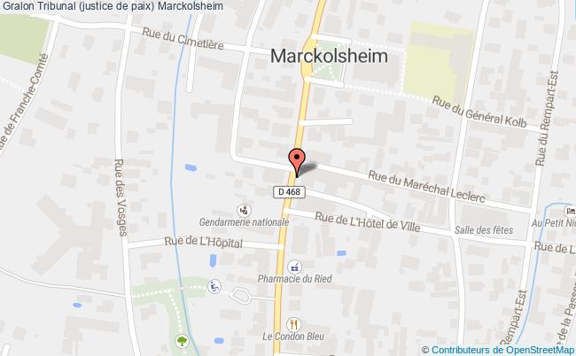 plan Tribunal (justice De Paix) Marckolsheim Marckolsheim