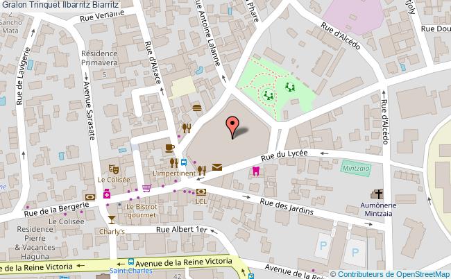 plan Trinquet Ilbarritz Biarritz Biarritz