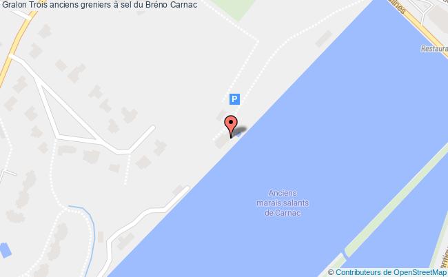 plan Trois Anciens Greniers à Sel Du Bréno Carnac Carnac