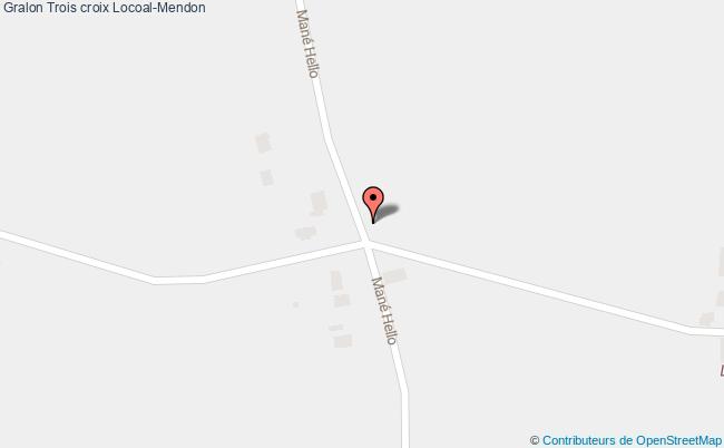 plan Trois Croix Locoal-mendon Locoal-Mendon
