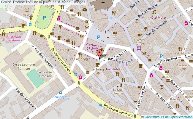 plan Trompe-l'oeil De La Place De La Motte Limoges Limoges