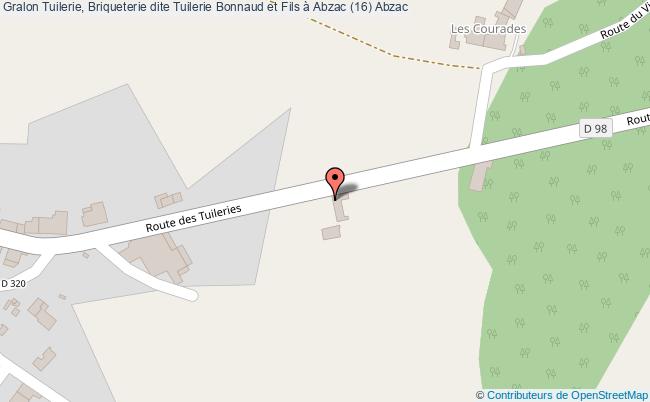 plan Tuilerie, Briqueterie Dite Tuilerie Bonnaud Et Fils à Abzac (16) Abzac Abzac