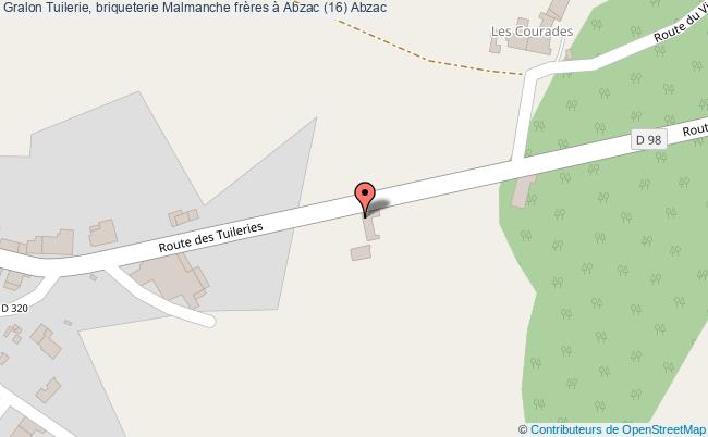 plan Tuilerie, Briqueterie Malmanche Frères à Abzac (16) Abzac Abzac