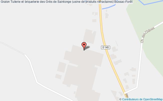 plan Tuilerie Et Briqueterie Des Grès De Saintonge (usine De Produits Réfractaires) Bussac-forêt Bussac-Forêt