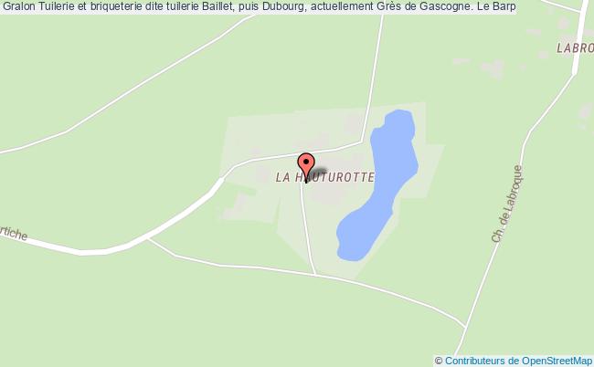 Tuilerie et briqueterie dite tuilerie Baillet, puis Dubourg, actuellement Grès de Gascogne.