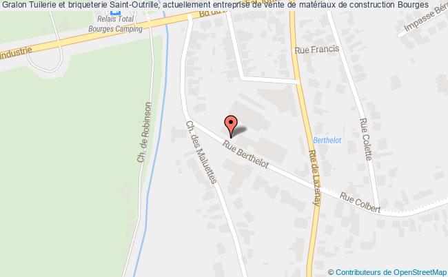 plan Tuilerie Et Briqueterie Saint-outrille, Actuellement Entreprise De Vente De Matériaux De Construction Bourges Bourges