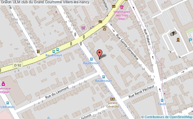 plan Ulm Club Du Grand Courronné Villers-lès-nancy Villers-lès-nancy
