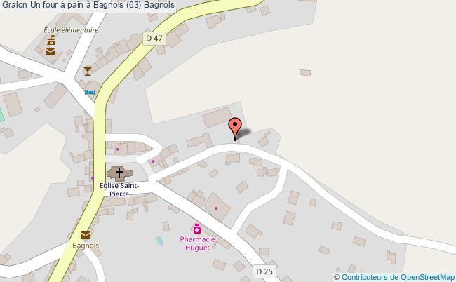 plan Un Four à Pain à Bagnols (63) Bagnols Bagnols
