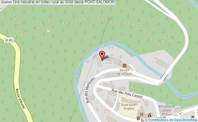 plan Une Industrie En Milieu Rural Au Xixè Siecle Pont-salomon PONT-SALOMON