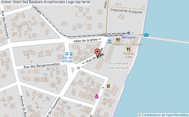 plan Union Des Bateliers Arcachonnais Lege-cap Ferret Lege-cap ferret