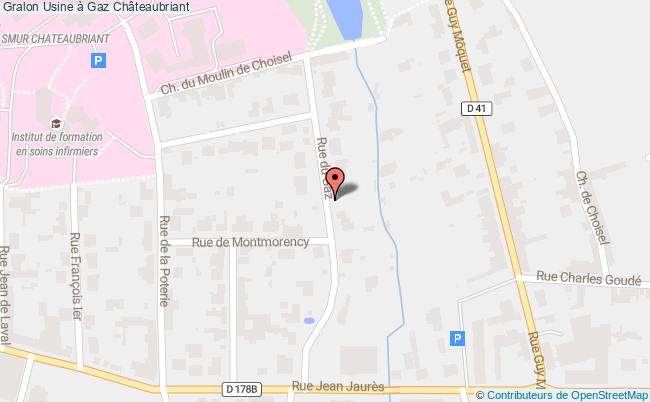 plan Usine à Gaz Châteaubriant Châteaubriant