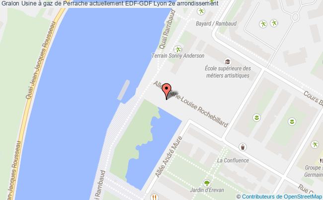 plan Usine à Gaz De Perrache Actuellement Edf-gdf Lyon 2e Arrondissement Lyon 2e arrondissement