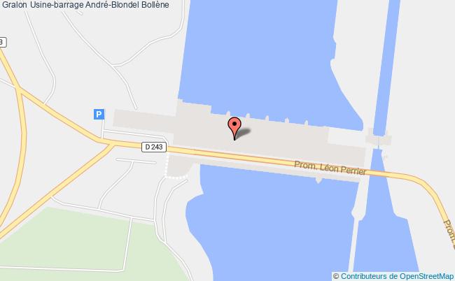 plan Usine-barrage André-blondel Bollène Bollène