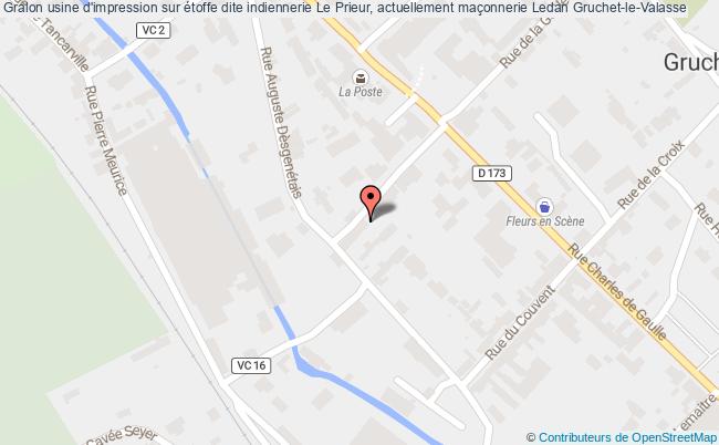 usine d'impression sur étoffe dite indiennerie Le Prieur, actuellement maçonnerie Ledan