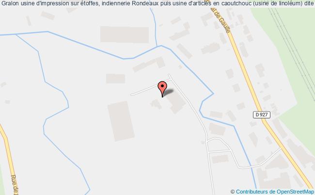 usine d'impression sur étoffes, indiennerie Rondeaux puis usine d'articles en caoutchouc (usine de linoléum) dite Le Linoléum