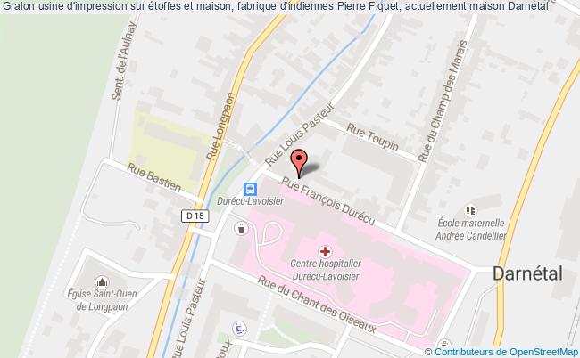 plan Usine D'impression Sur étoffes Et Maison, Fabrique D'indiennes Pierre Fiquet, Actuellement Maison Darnétal Darnétal