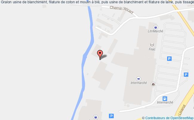 plan Usine De Blanchiment, Filature De Coton Et Moulin à Blé, Puis Usine De Blanchiment Et Filature De Laine, Puis Tissage De Lin, Puis Filature, Actuellement Usine De Menuiserie Lisieux Lisieux