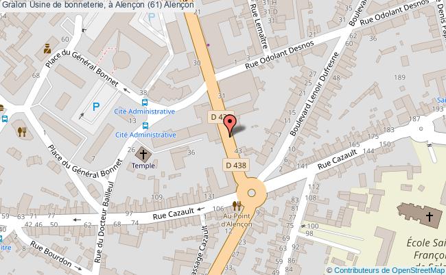 plan Usine De Bonneterie, à Alençon (61) Alençon Alençon