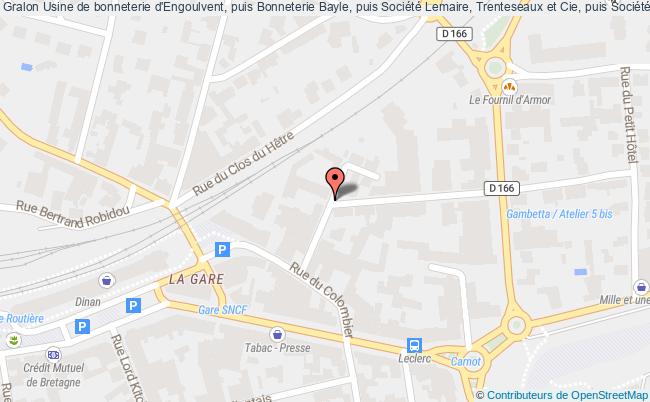 plan Usine De Bonneterie D'engoulvent, Puis Bonneterie Bayle, Puis Société Lemaire, Trenteseaux Et Cie, Puis Société Pierre Duthilleul Et Cie, Puis Bonneteries De L'ouest, Actuellement Maison Et Centre Com Dinan Dinan