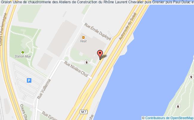 plan Usine De Chaudronnerie Des Ateliers De Construction Du Rhône Laurent Chevalier Puis Grenier Puis Paul Dulac Et Nas Actuellement Entrepôt Commercial Lyon 2e Arrondissement Lyon 2e arrondissement