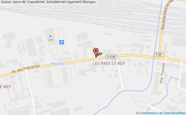 plan Usine De Chaussures, Actuellement Logement Bourges Bourges