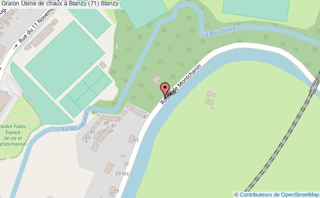plan Usine De Chaux à Blanzy (71) Blanzy Blanzy