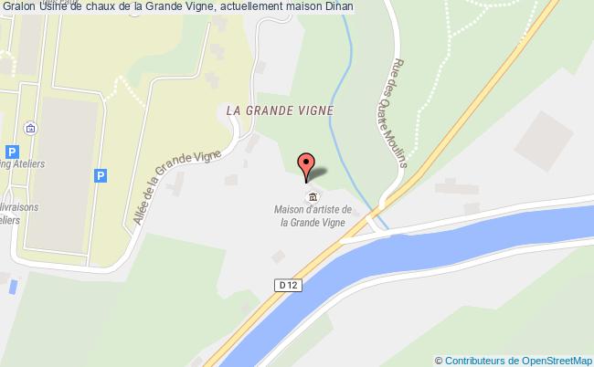 plan Usine De Chaux De La Grande Vigne, Actuellement Maison Dinan Dinan