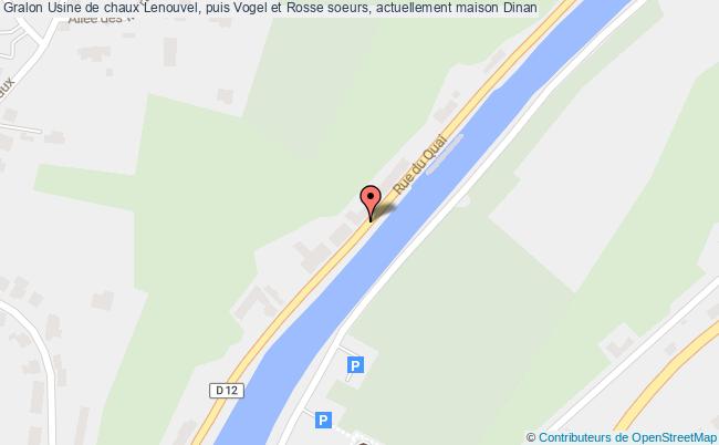 plan Usine De Chaux Lenouvel, Puis Vogel Et Rosse Soeurs, Actuellement Maison Dinan Dinan