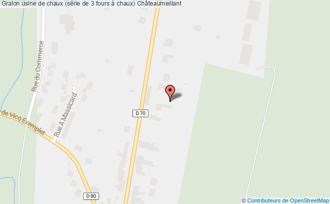 plan Usine De Chaux (série De 3 Fours à Chaux) Châteaumeillant Châteaumeillant