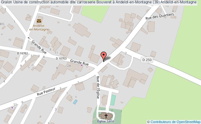 plan Usine De Construction Automobile Dite Carrosserie Bouveret à Andelot-en-montagne (39) Andelot-en-montagne Andelot-en-Montagne