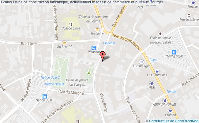 plan Usine De Construction Mécanique, Actuellement Magasin De Commerce Et Bureaux Bourges Bourges