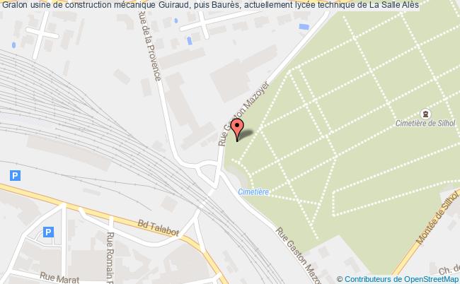 usine de construction mécanique Guiraud, puis Baurès, actuellement lycée technique de La Salle
