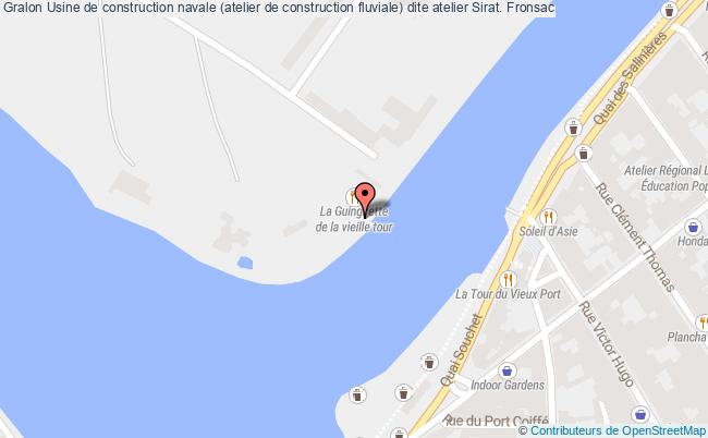 Usine de construction navale (atelier de construction fluviale) dite atelier Sirat.