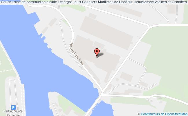 plan Usine De Construction Navale Leborgne, Puis Chantiers Maritimes De Honfleur, Actuellement Ateliers Et Chantiers Maritimes De Honfleur Honfleur Honfleur