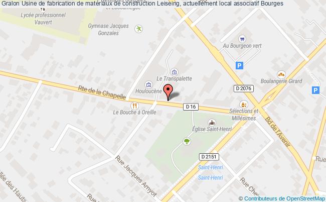 plan Usine De Fabrication De Matériaux De Construction Leiseing, Actuellement Local Associatif Bourges Bourges