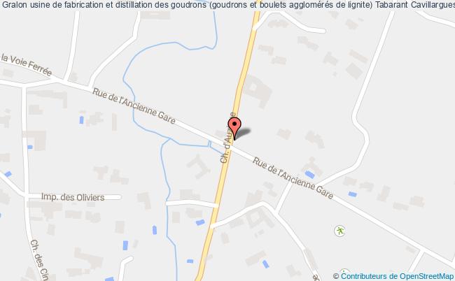 usine de fabrication et distillation des goudrons (goudrons et boulets agglomérés de lignite) Tabarant