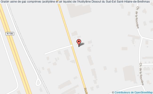 usine de gaz comprimes (acétylène et air liquide) de l'Acétylène Dissout du Sud-Est