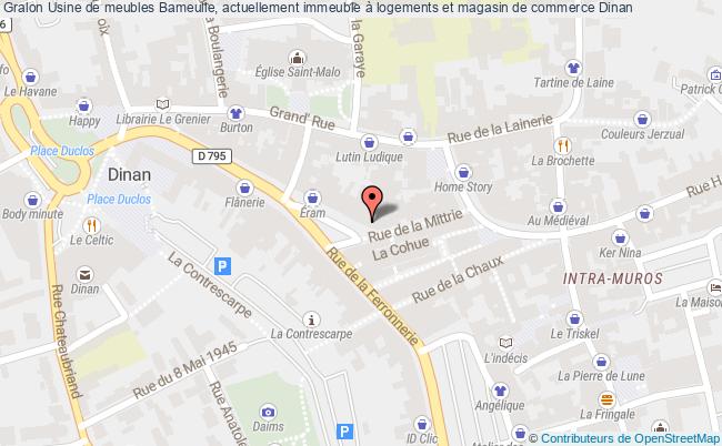 plan Usine De Meubles Bameulle, Actuellement Immeuble à Logements Et Magasin De Commerce Dinan Dinan