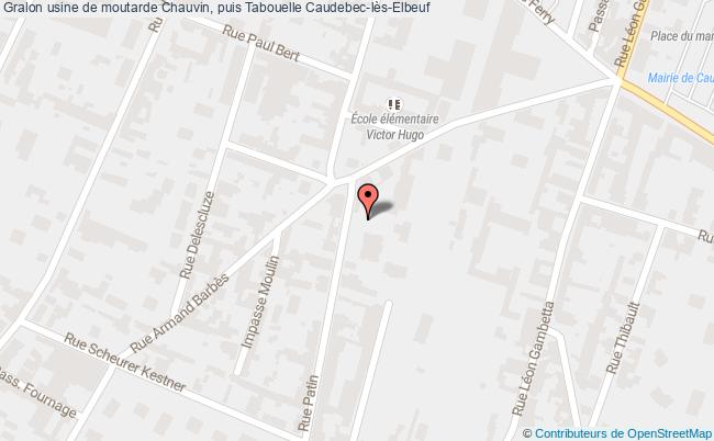 plan Usine De Moutarde Chauvin, Puis Tabouelle Caudebec-lès-elbeuf Caudebec-lès-Elbeuf