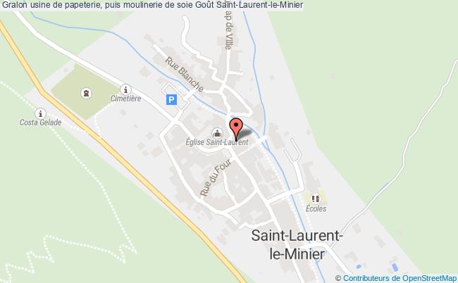 plan Usine De Papeterie, Puis Moulinerie De Soie Goût Saint-laurent-le-minier Saint-Laurent-le-Minier