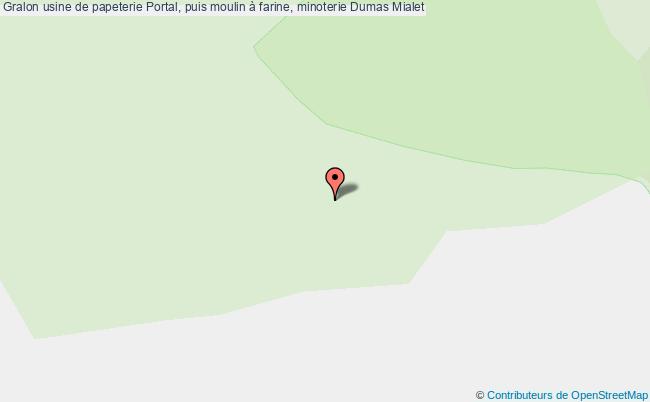 plan Usine De Papeterie Portal, Puis Moulin à Farine, Minoterie Dumas Mialet Mialet
