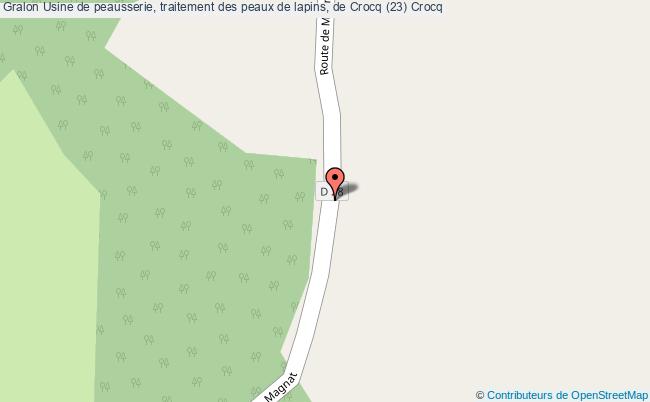 plan Usine De Peausserie, Traitement Des Peaux De Lapins, De Crocq (23) Crocq Crocq