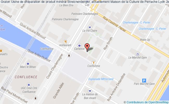 plan Usine De Préparation De Produit Minéral Streichenberger, Actuellement Maison De La Culture De Perrache Lyon 2e Arrondissement Lyon 2e arrondissement