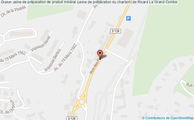plan Usine De Préparation De Produit Minéral (usine De Préparation Du Charbon) De Ricard La Grand-combe La Grand-Combe