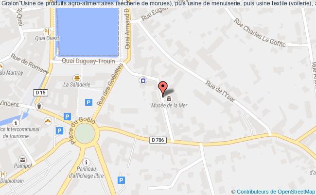 plan Usine De Produits Agro-alimentaires (sécherie De Morues), Puis Usine De Menuiserie, Puis Usine Textile (voilerie), Actuellement Musée Paimpol Paimpol