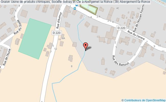 plan Usine De Produits Chimiques, Société Solvay Et Cie à Abergemet La Ronce (39) Abergement-la-ronce Abergement-la-Ronce