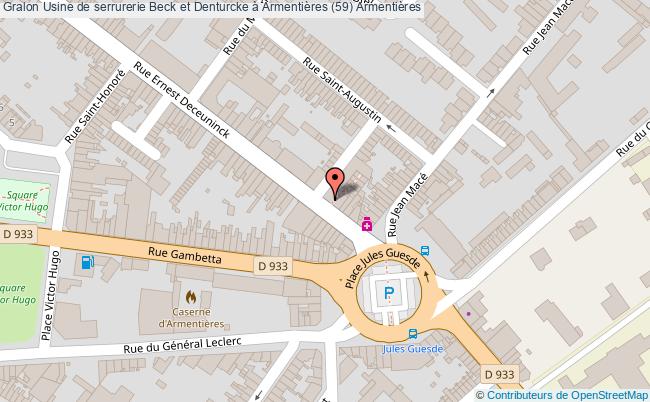 Usine de serrurerie Beck et Denturcke à Armentières (59)