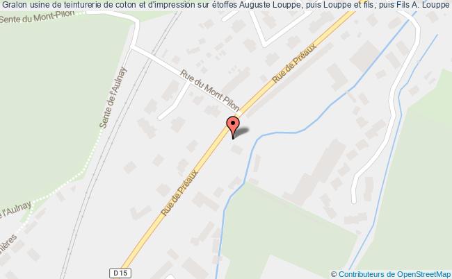 plan Usine De Teinturerie De Coton Et D'impression Sur étoffes Auguste Louppe, Puis Louppe Et Fils, Puis Fils A. Louppe Et Cie, Puis Société Blanchisserie Et Teinturerie De Thaon, Actuellement Caserne De L Darnétal Darnétal